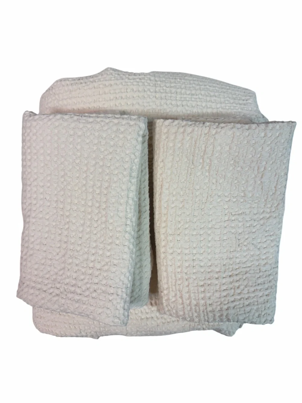 Threshold Washed Waffle Weave Duvet & Sham Set King Size 3 Piece Set